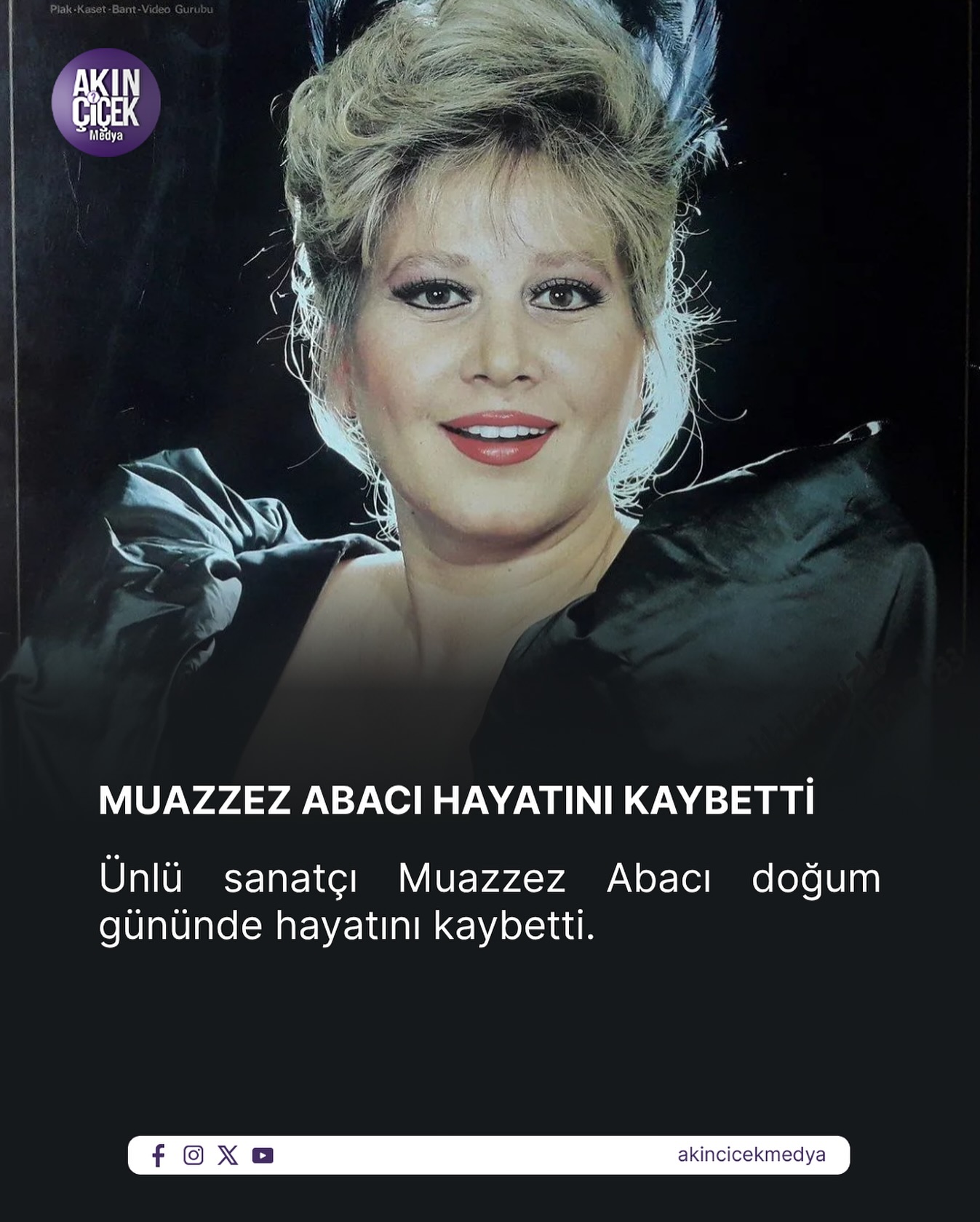 Türk Sanat Müziğinin önemli isimlerinden olan Muazzez Abacı 78. doğum gününde hayatını kaybetti.