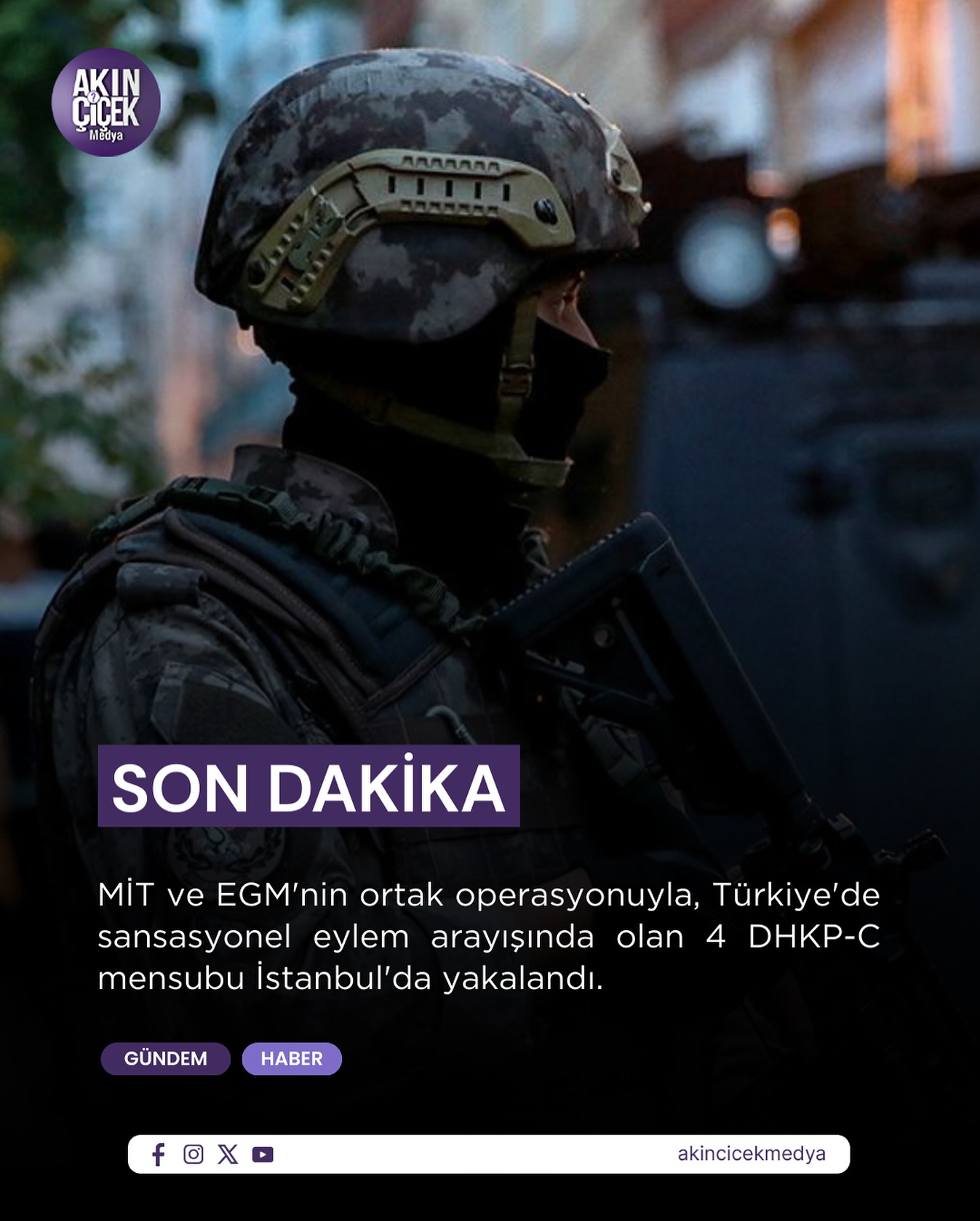 Türkiye’de saldırı hazırlığında olan 4 DHKP-C’li terörist İstanbul’da yakalandı.