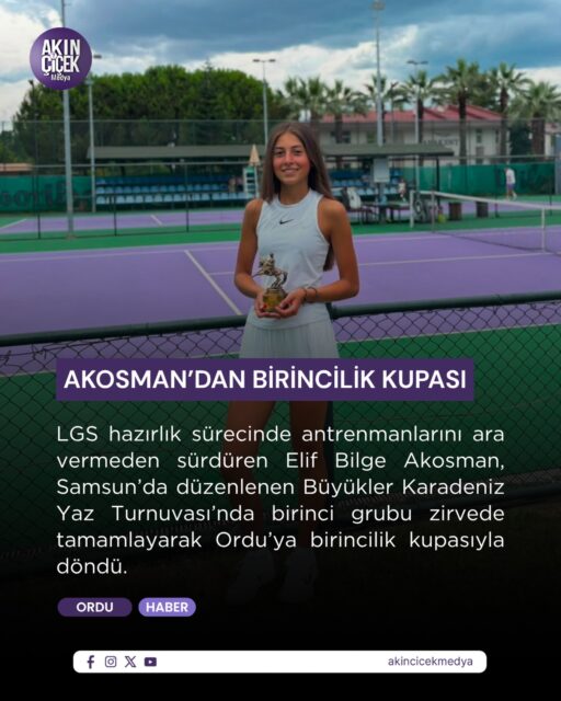 Elif Bilge Akosman Kaldığı Yerden Devam Ediyor

LGS hazırlık sürecinde antrenmanlarını aksatmayan ve hedeflediği liseye yerleşen Elif Bilge Akosman, turnuvalara kaldığı yerden devam ediyor.

Samsun’da düzenlenen Büyükler Yaz Turnuvası’nda birinci grubu zirvede tamamlayan başarılı sporcu, Karadeniz Yaz Turnuvası’nı şampiyon olarak tamamlayıp Ordu’ya birincilik kupasıyla döndü.