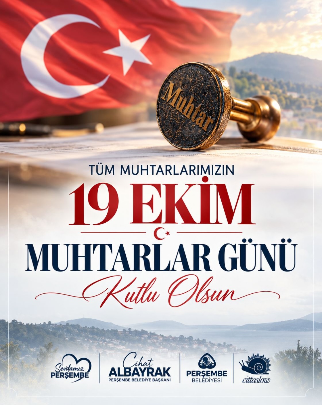 Perşembe Belediye Başkanı Cihat Albayrak’tan 19 Ekim Muhtarlar Günü Mesajı

Perşembe Belediye Başkanı Cihat Albayrak, 19 Ekim Muhtarlar Günü dolayısıyla bir mesaj yayımladı.

Başkan Albayrak mesajında, muhtarların mahallelerin ihtiyaçlarını yakından takip eden, hemşehrilerin talep ve beklentilerini ilgili mercilere ulaştıran önemli bir görev üstlendiğini belirterek, “Mahallelerimizin ihtiyaçlarını yakından takip eden, hemşehrilerimizin talep ve beklentilerini ilgili mercilere ulaştıran muhtarlarımız, yerel hizmetlerin en önemli paydaşları arasında yer almaktadır. Vatandaşlarımıza hizmet noktasında özveriyle görev yapan tüm muhtarlarımızın 19 Ekim Muhtarlar Günü’nü kutluyor, kendilerine sağlık, huzur ve görevlerinde başarılar diliyorum.” ifadelerini kullandı.