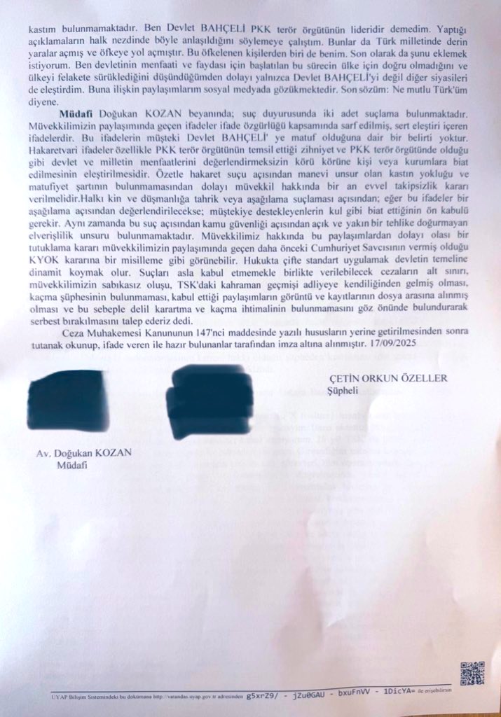 EMEKLİ ALBAY ORKUN ÖZELLER TUTUKLANDI